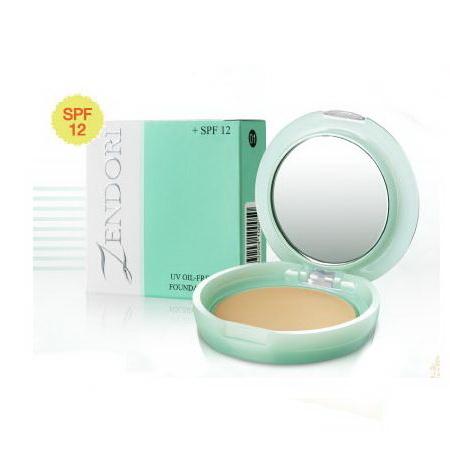 แป้ง Zendori UV Oil-Free Foundation SPF12 (สีเขียว)