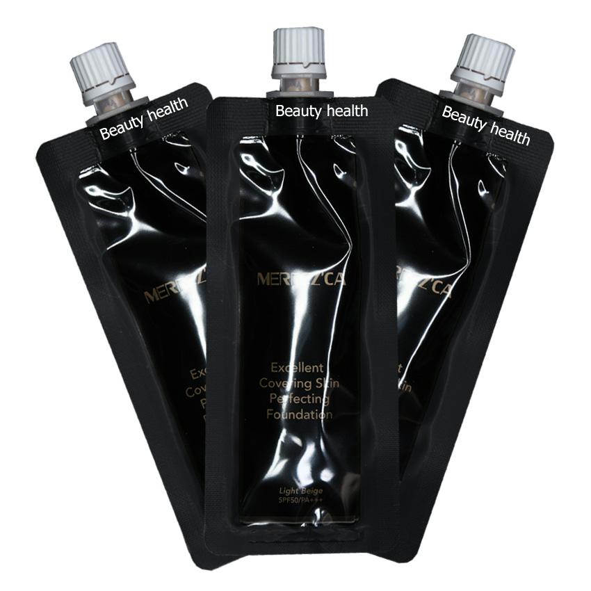 Tester Merrez'ca Excerllent Covering Skin Perfecting Foundation รองพื้น กันน้ำ แบบซองโฉมใหม่ พกพาสะดวก (5 ml/ซอง)