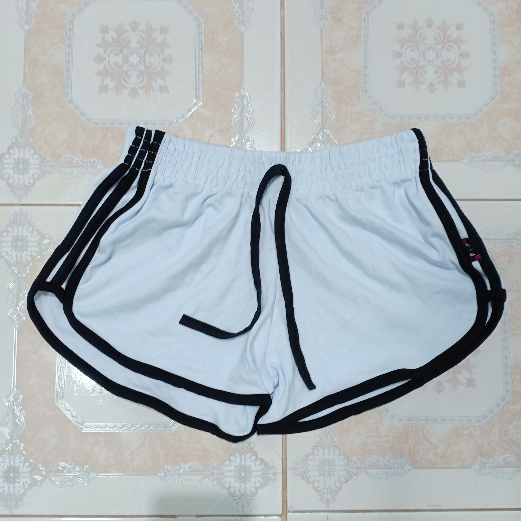 กางเกงขาสั้นผู้หญิงสายฝอ เลือกสีด้านใน (ผ้านิ่ม ไม่บาง ทรงสปอร์ต)