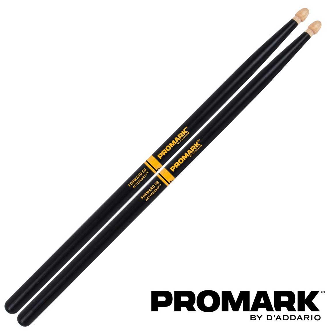 Promark™ ไม้กลอง Forward 5B ระดับมืออาชีพ มีเทคโนโลยี ActiveGrip™ รุ่น F5BAG ** Designed & Made in USA ** อุปกรณ์กลอง กลองและเพอร์คัสชั่น เครื่องดนตรี