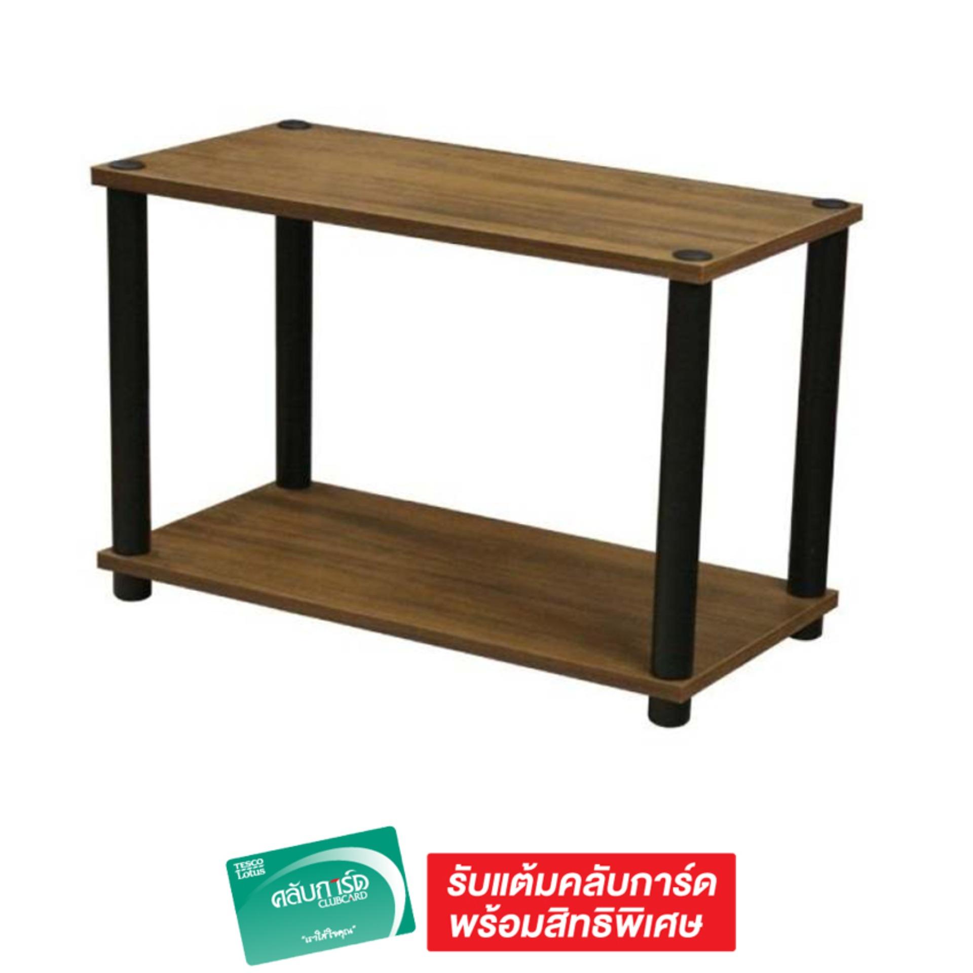 Tesco Valueชั้นวาง2ชั้น ขนาด60X30X41ซม สีน้ำตาล Tesco Valueชั้นวาง2ชั้น ขนาด60X30X41ซม สีน้ำตาล