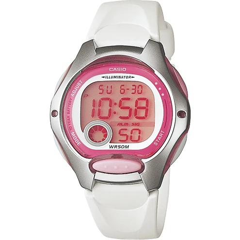 Casio แบตเตอรี่ 10 ปี นาฬิกาข้อมือผู้หญิง/เด็ก สายเรซิน รุ่น LW-200