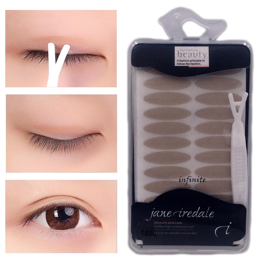 infinite Double Eyelid Tape เทปติดตา 2 ชั้น อย่างเป็นธรรมชาติ 120 คู่ เหมาะสำหรับท่านที่ต้องการชั้นตาลึก (Beige)