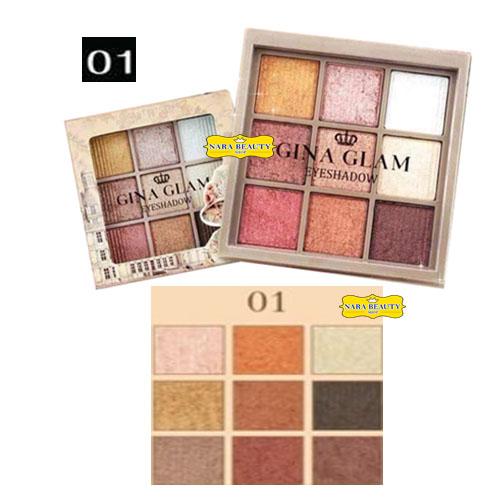 Gina Glam Elegant Princess Eyeshadow (G41) อายแชโดว์เนื้อครีม เบอร์1 (1กล่อง)