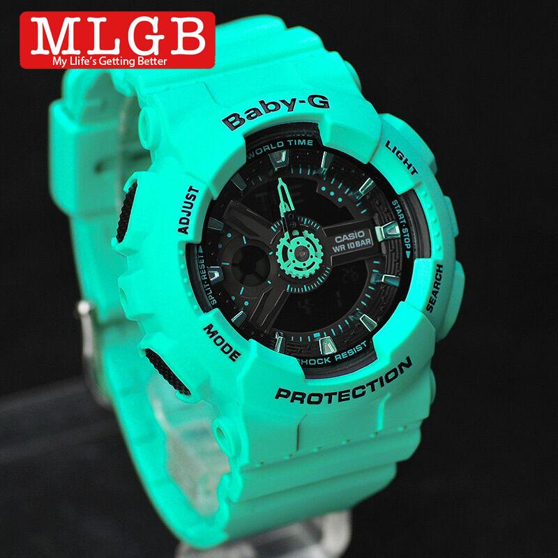 Casio BA-111-3A/BA-111-1A/BA-112-1A BABY-G นาฬิกาแฟชั่นสําหรับ ผู้หญิง / ผู้ชาย