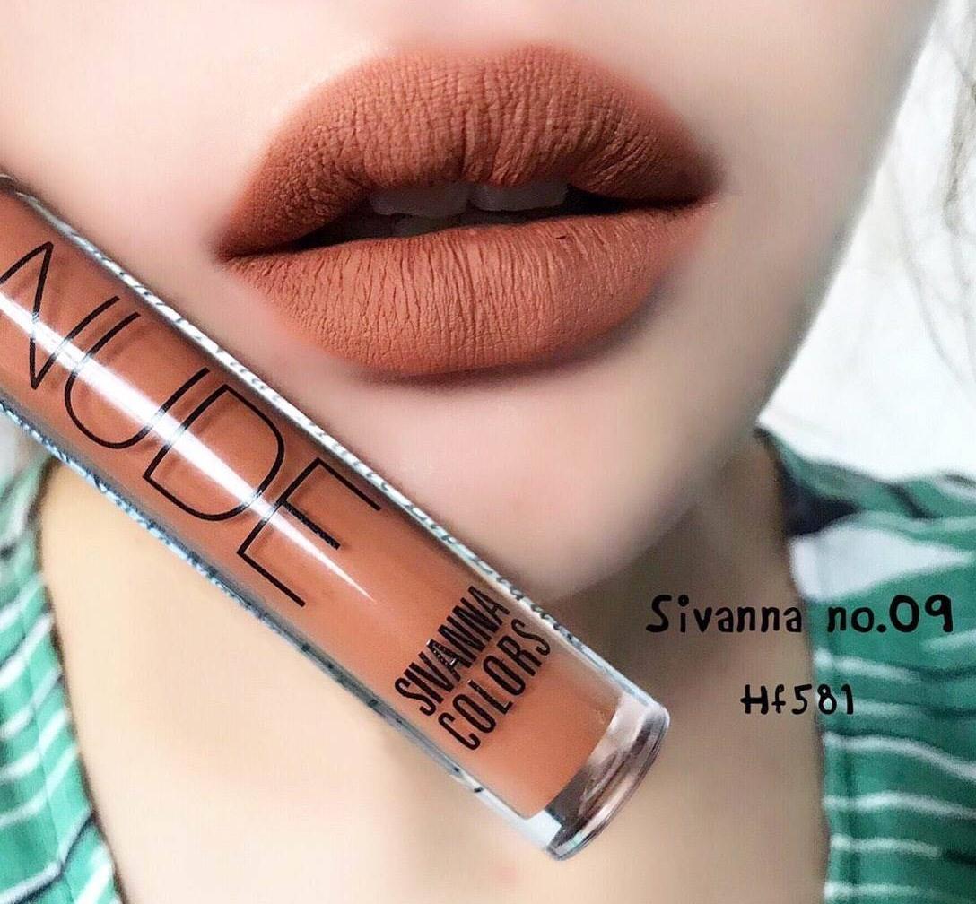 Sivanna lip gloss matte nude HF581 ลิปกลอส เนื้อแมท โทนนู้ดไม่หนักปาก ติดทนนาน เนื้อนุ่ม ไม่แห้ง ไม่ลอก Sivanna lip gloss matte nude HF581 ลิปกลอส เนื้อแมท โทนนู้ดไม่หนักปาก ติดทนนาน เนื้อนุ่ม ไม่แห้ง ไม่ลอก