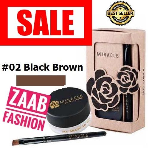 MEILINDA เจลเขียนคิ้ว ของแท้ 100% (Zaab Fashion )MIRACLE MY BROW 3D GEL เจลเขียนคิ้วแบบ 3 มิติเขียนง่าย เสมือนคิ้วจริงเป็นธรรมชาติ ใช้ง่าย เพิ่มมิติให้กับคิ้วของคุณให้สวย ดูมีเสน่ห์ ติดทนตลอดวัน MEI LINDA