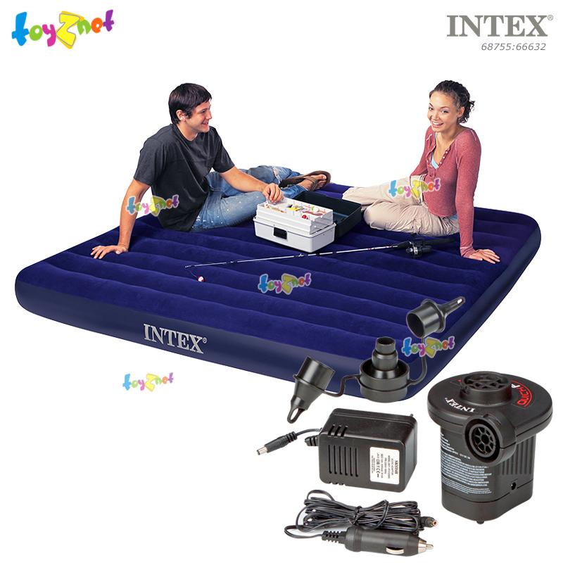 Intex ส่งฟรี ที่นอนเป่าลม แค้มป์ แคมป์ปิ้ง ปิคนิค 6 ฟุต (คิง) 1.83x2.03x0.22 ม. รุ่น 68755 + ที่สูบลมไฟฟ้าควิ๊ก ฟิวล์ 220V/12V Intex ส่งฟรี ที่นอนเป่าลม แค้มป์ แคมป์ปิ้ง ปิคนิค 6 ฟุต (คิง) 1.83x2.03x0.22 ม. รุ่น 68755 + ที่สูบลมไฟฟ้าควิ๊ก ฟิวล์ 220V/12V