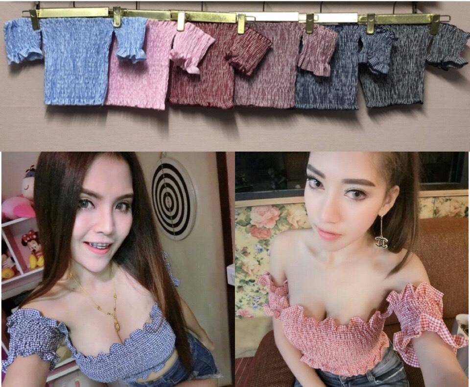 My in fashion เสื้อปาดไหล่สม็ิอค