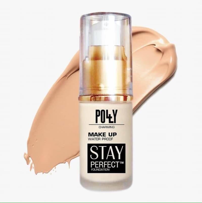 Polly make up waterproof stay foundation ครีมรองพื้นกันน้ำขั้นเทพ