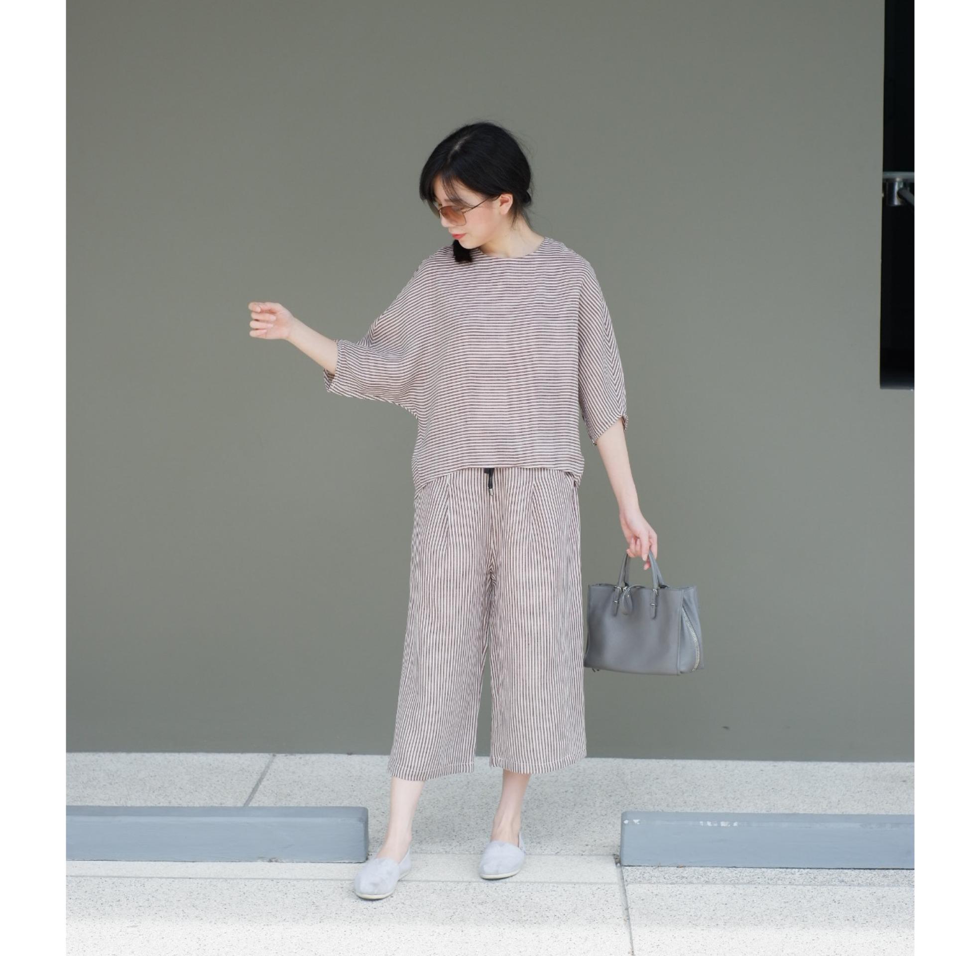 Finalprojectbkk_ชุดลินิน_Stripe set