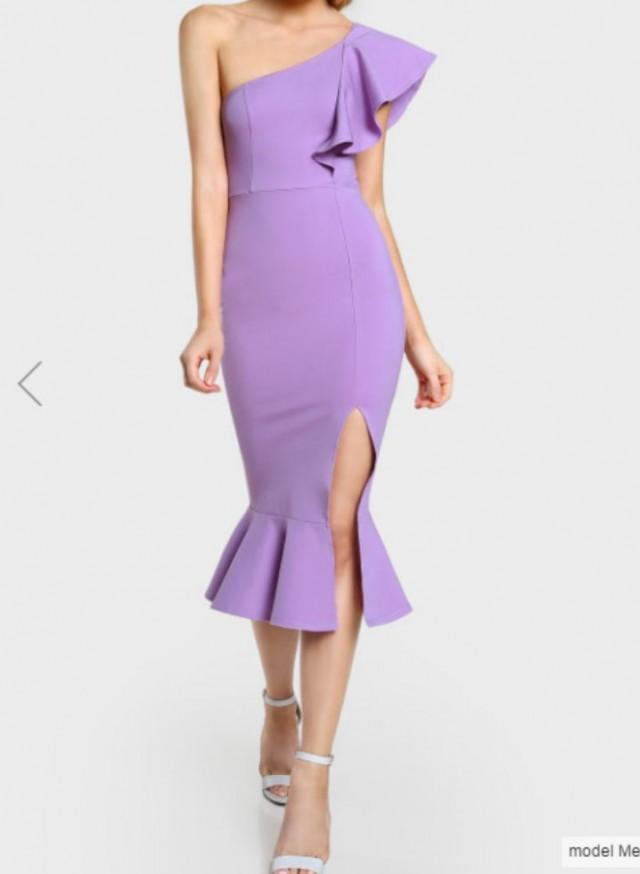 ชุดเดรสยาว ปาดไหล่ZASHION Elegant Slim Fit Puffy European Dinner Dress ชุดเดรสยาว ปาดไหล่ZASHION Elegant Slim Fit Puffy European Dinner Dress