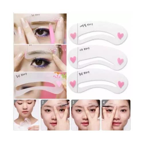 บล็อคเขียนคิ้ว แผ่นเขียนคิ้ว ทรงเกาหลี Mini Brows Class Drawing Guide