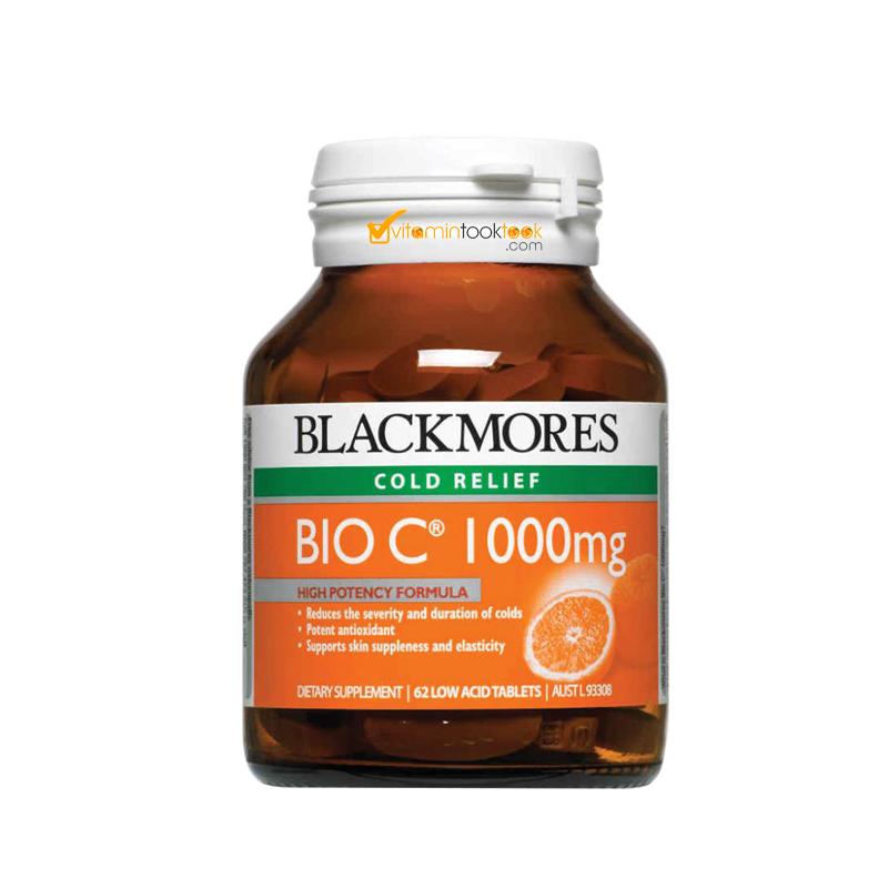 blackmores bio c 1000 mg (62 เม็ด) (1 ขวด)