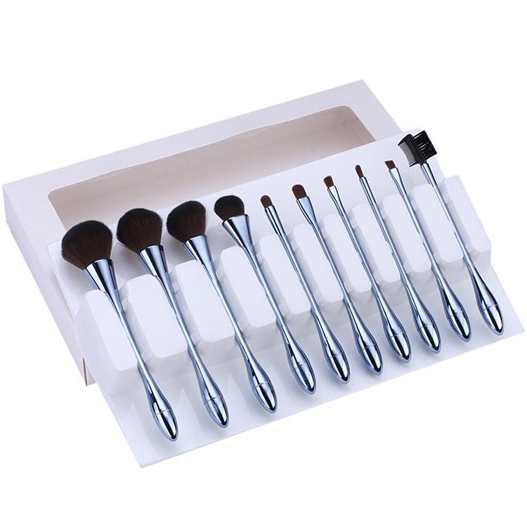 EGB เเปรงเเต่งหน้า 10 ชิ้น สี Metallic พร้อมกล่อง เมทัลลิค อุปกรณ์เเต่งหน้า
