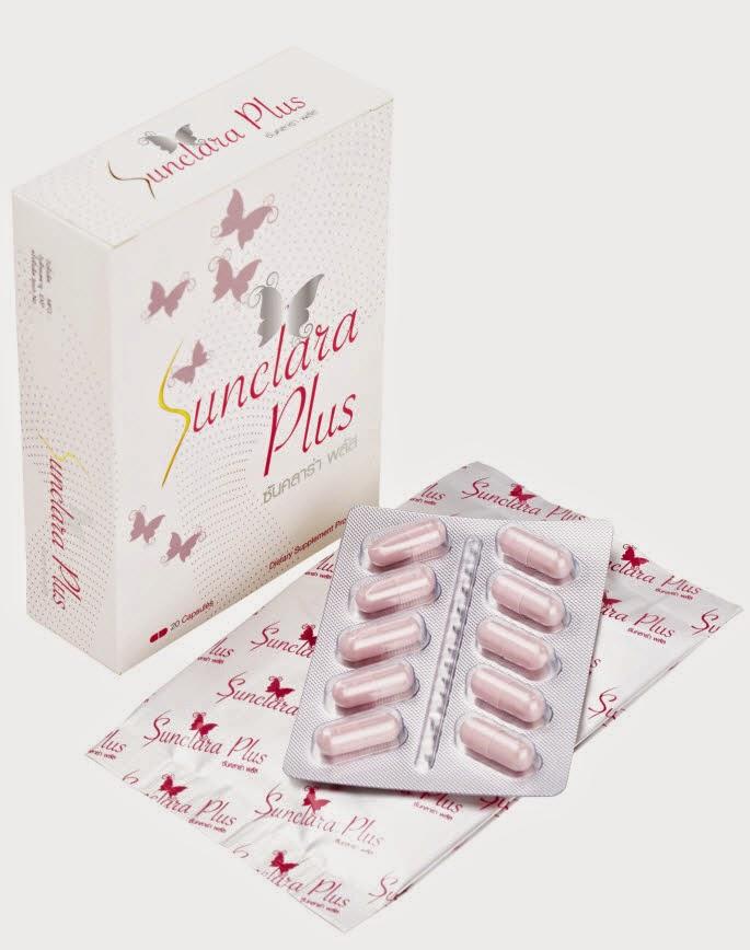 SunClara Plus ซันคลาร่า พลัส ผลิตภัณฑ์เสริมอาหาร ชนิดเม็ด 20 แคปซูล เพิ่มฮอร์โมนเพศหญิง สวยใสมีออร่า