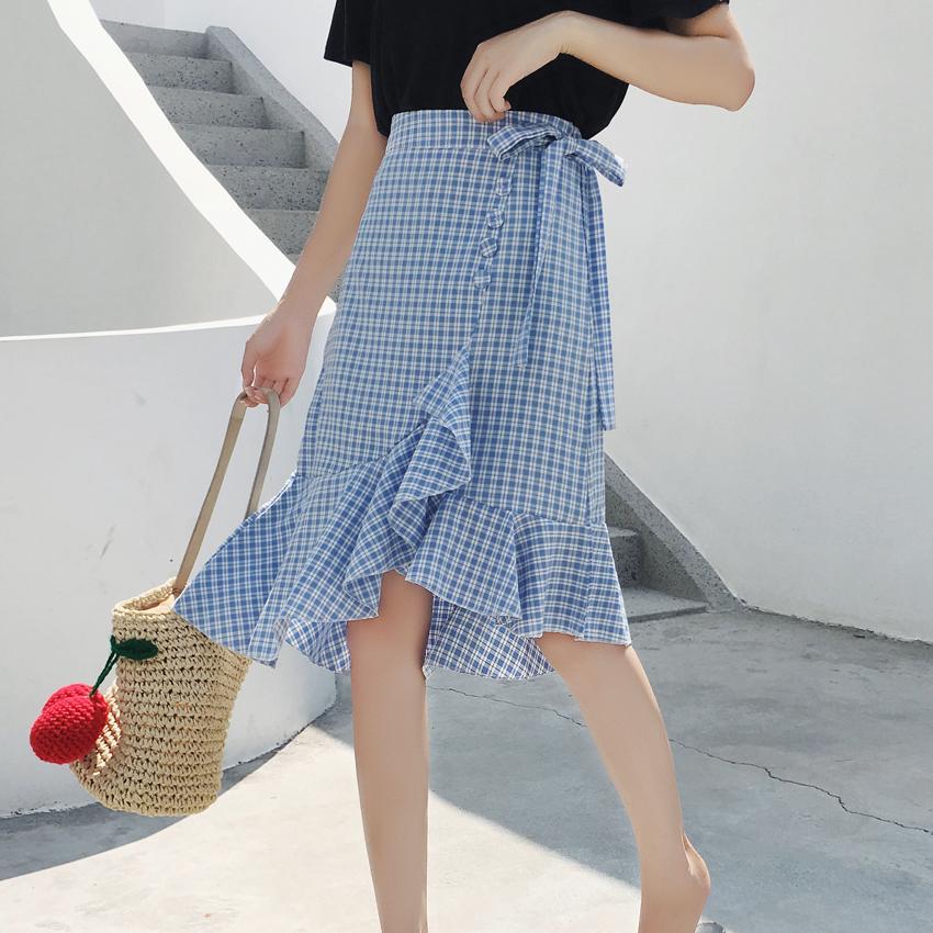 ZASHION ชุดกระโปรง Premium Printed Korean Maxi Skirt