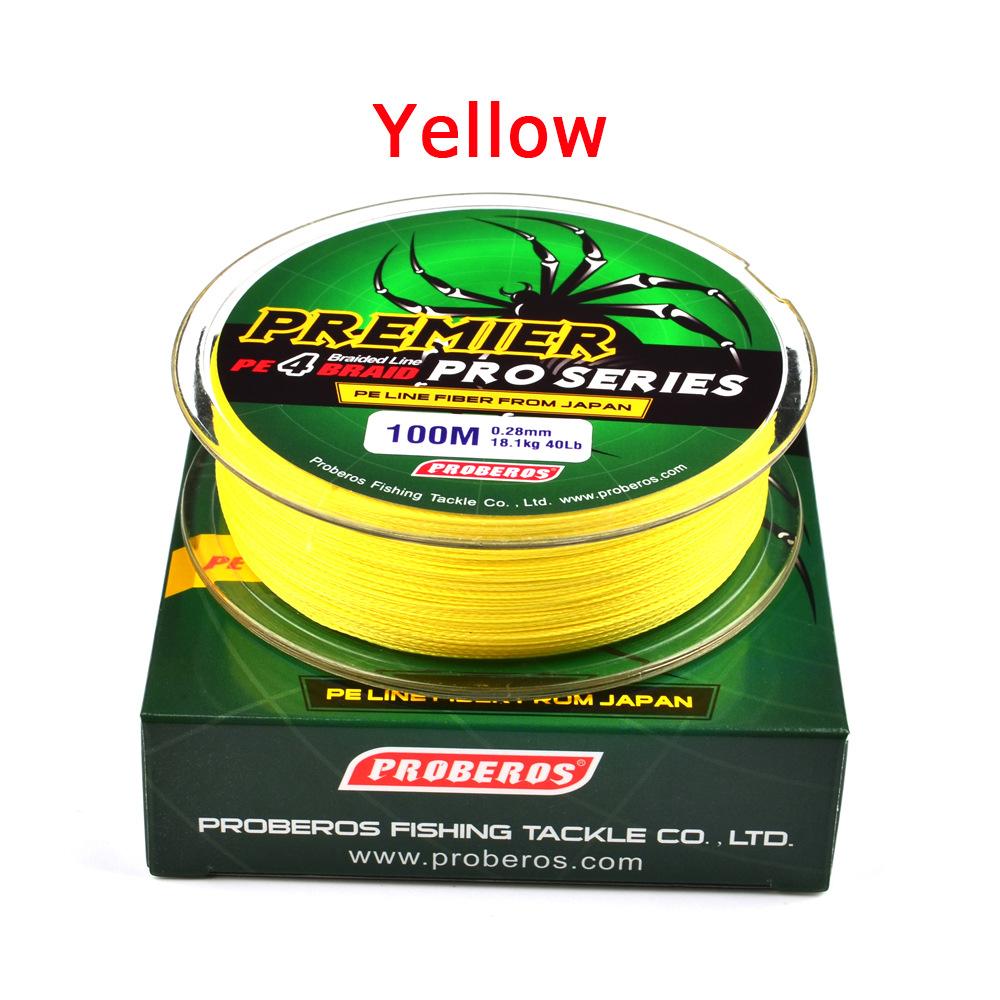 100 เมตร Super Strong ลวดลายถักการตกปลาสายวัสดุโพลีเอทิลีน Multifilament ปลาคาร์พตกปลาสายเชือก