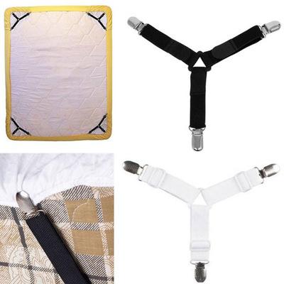 สายรัดผ้าปูที่นอน สายรัดมุมเตียงนอน (1 เซต มี 4 เส้น) ยางรัดมุมเตียงนอนให้ตึง Bed Clip