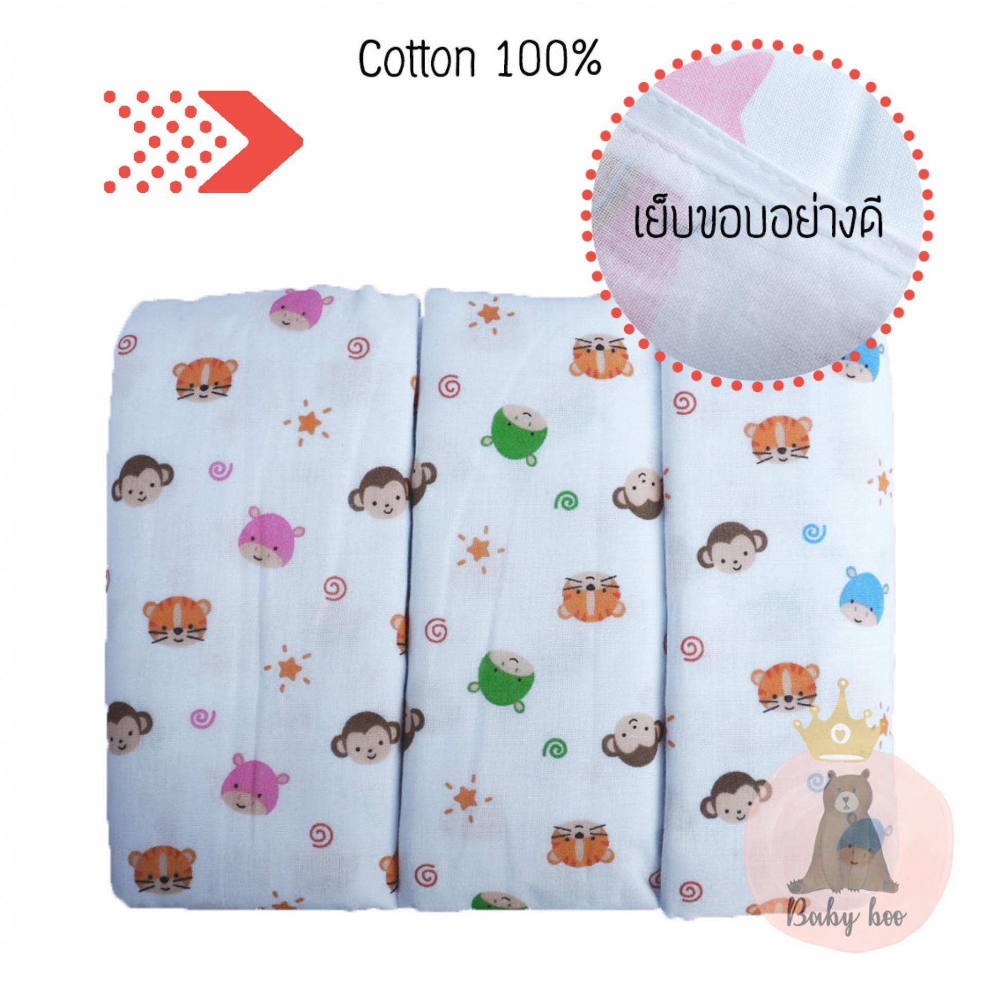 ผ้าอ้อมผ้าสาลู cotton 100% 27 นิ้ว เกรดAAA+ แพ็ค 12 ผืน คละสี (ลายMonkey) ผ้าอ้อมผ้าสาลู cotton 100% 27 นิ้ว เกรดAAA+ แพ็ค 12 ผืน คละสี (ลายMonkey)