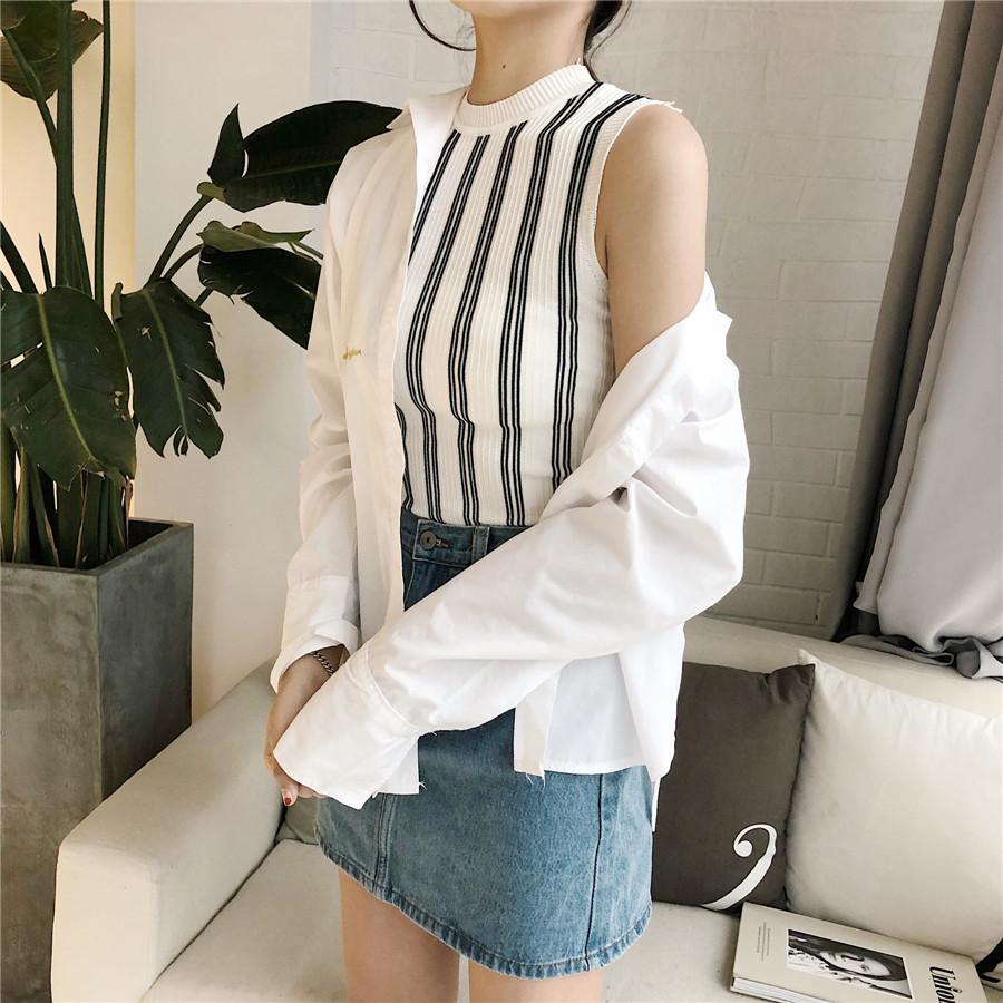 ถูกที่สุดในแอพ!เสื้อครอป เสื้อสายเดี่ยว เสื้อคล้องคอ เสื้อแฟชั่นเกาหลี เสื้อกล้ามแฟชั่น BX019#