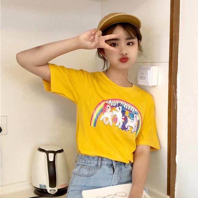 เสื้อยืดสไตล์เกาหลี สกรีนลาย Little Pony