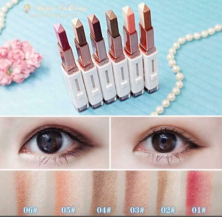 NOVO อายแชโดว แบบแท่งเนื้อครีม ติกทน กันน้ำ สีสวย ปาดง่าย พกพาสะดวก