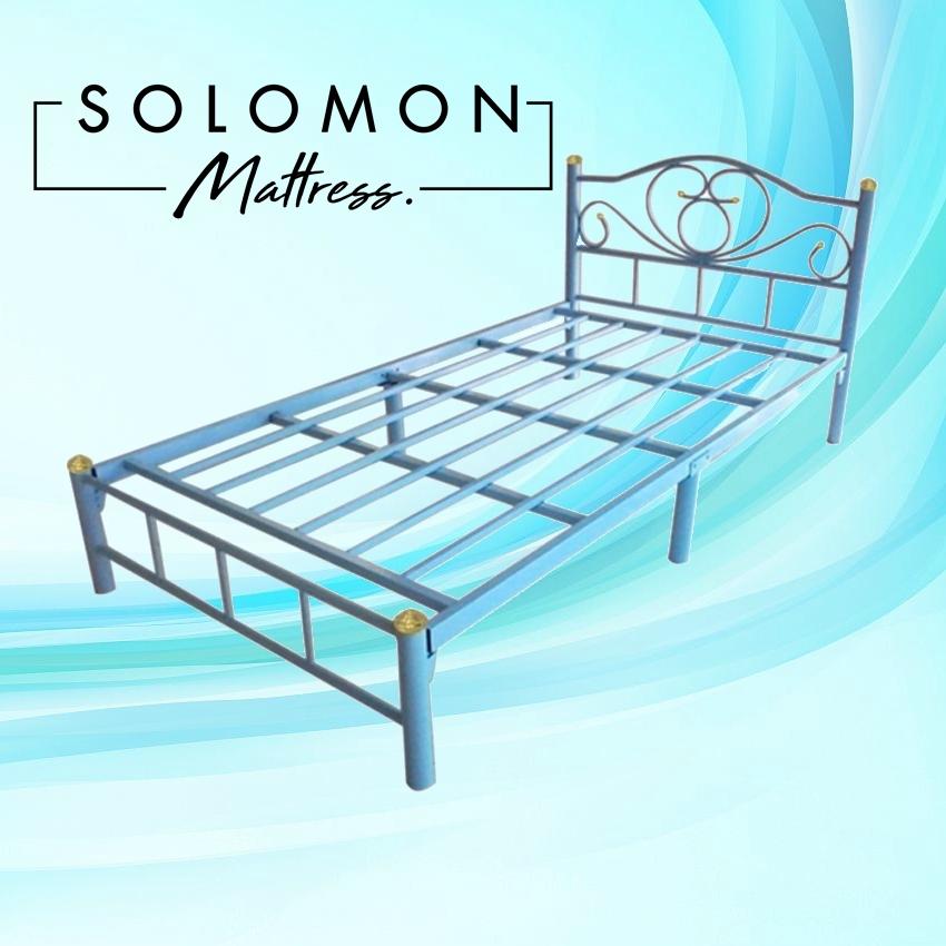 Solomon เตียงเหล็กโลตัส ขนาด 3.5ฟุต ขา 2 นิ้ว (สีฟ้า) Solomon เตียงเหล็กโลตัส ขนาด 3.5ฟุต ขา 2 นิ้ว (สีฟ้า)