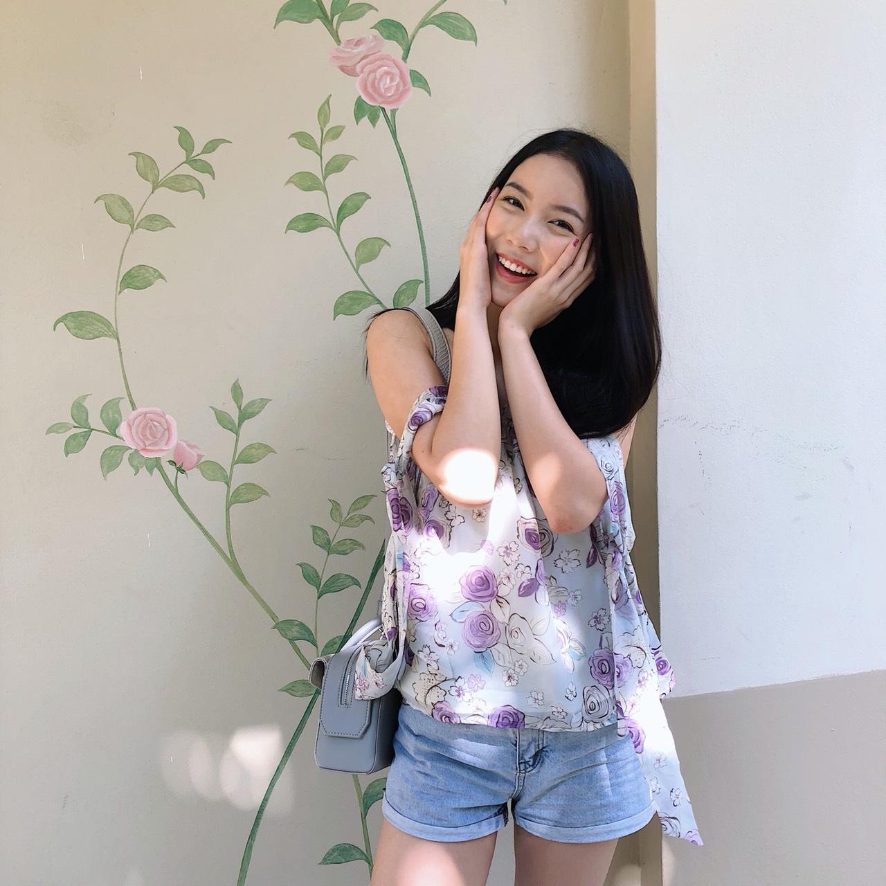 TheGarden1st เสื้อเกาะอกแขนผูก Lupin Top - Rose Lavender TheGarden1st เสื้อเกาะอกแขนผูก Lupin Top - Rose Lavender