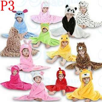 baby life ผ้าห่อตัวเด็ก ลายการ์ตูน ผ้าห่อตัวทารก ผ้าคลุมอาบน้ำ ขนาด:70x100 รุ่น:P3