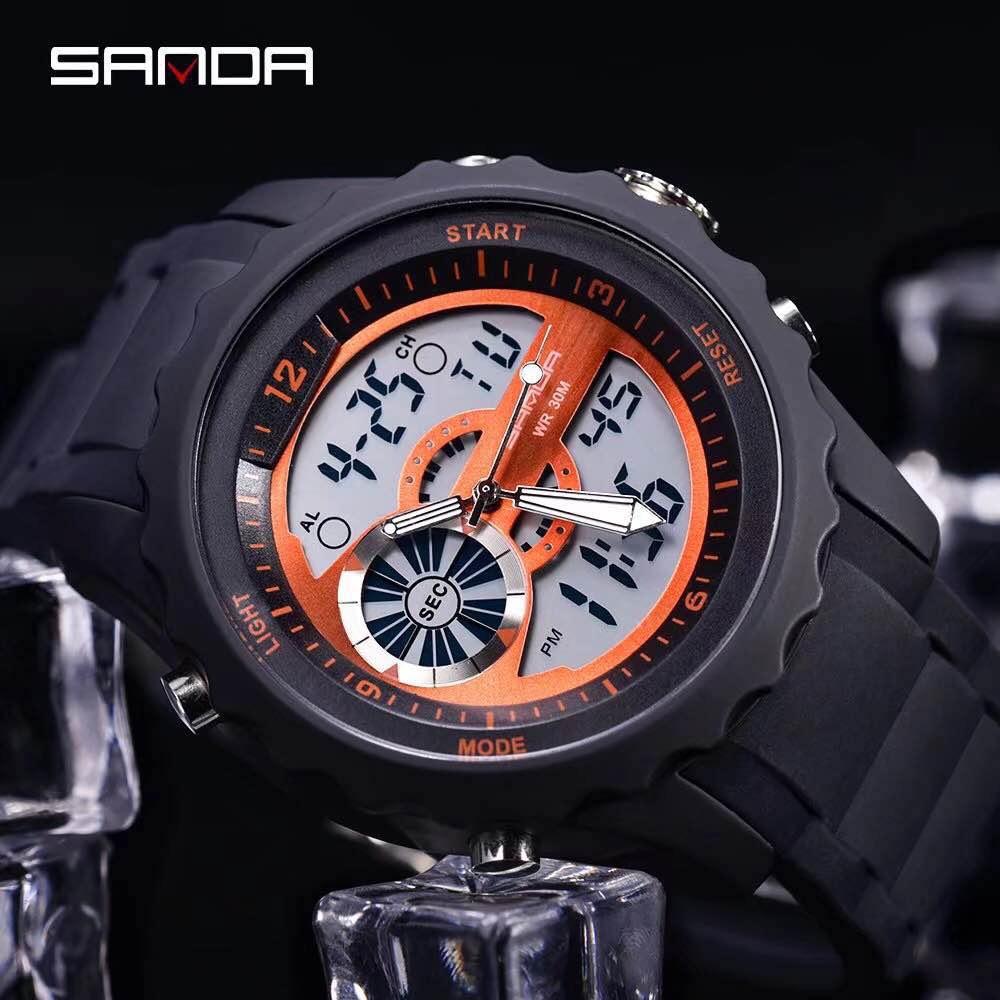 (มี 7 สีให้เลือก) SANDAนาฬิกาดิจิตอลสไตล์สปอร์ต กันน้ำได้ดี รุ่น SD769 แถมกล่องเหล็กฟรี