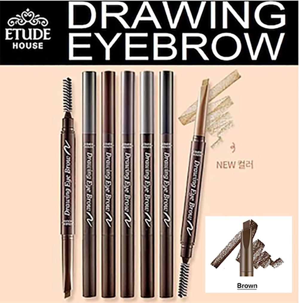 ดินสอ Etude House drawing eye brow ดินสอเขียนคิ้ว ดินสอสี 03สีน้ำตาล รุ่นใหม่ ไซส์ใหญ่เพิ่มขึ้น 30% อีทูดี้เฮ้าส์ ดินสอเขียนคิ้ว ของแท้ เนื้อครีมแบบออโต้พร้อมแปรงปัดในตัว ไม่ต้องเหลา จัดส่งเร็ว