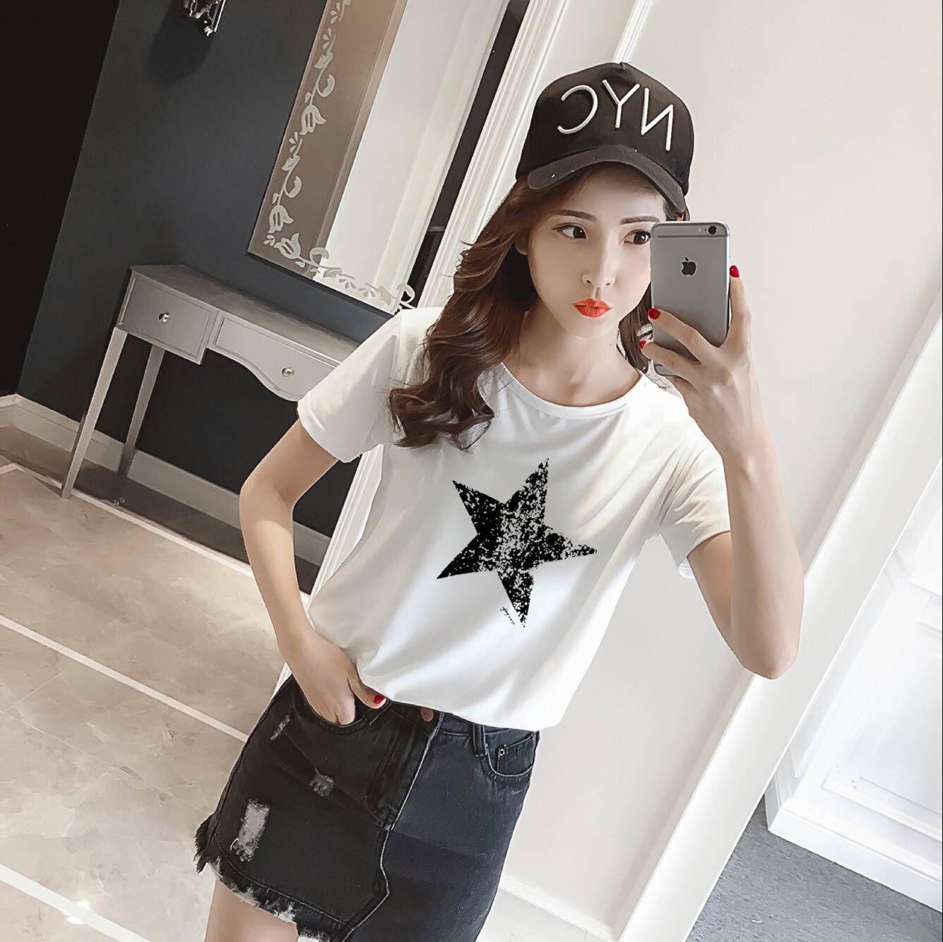 เสื้อยืดแฟชั่นผู้หญิง คอปก แขนสั้นผ้าคอตตอน สไตล์วัยรุ่น รุ่น เสื้อยืดแฟชั่นผู้หญิง คอปก แขนสั้นผ้าคอตตอน สไตล์วัยรุ่น รุ่น