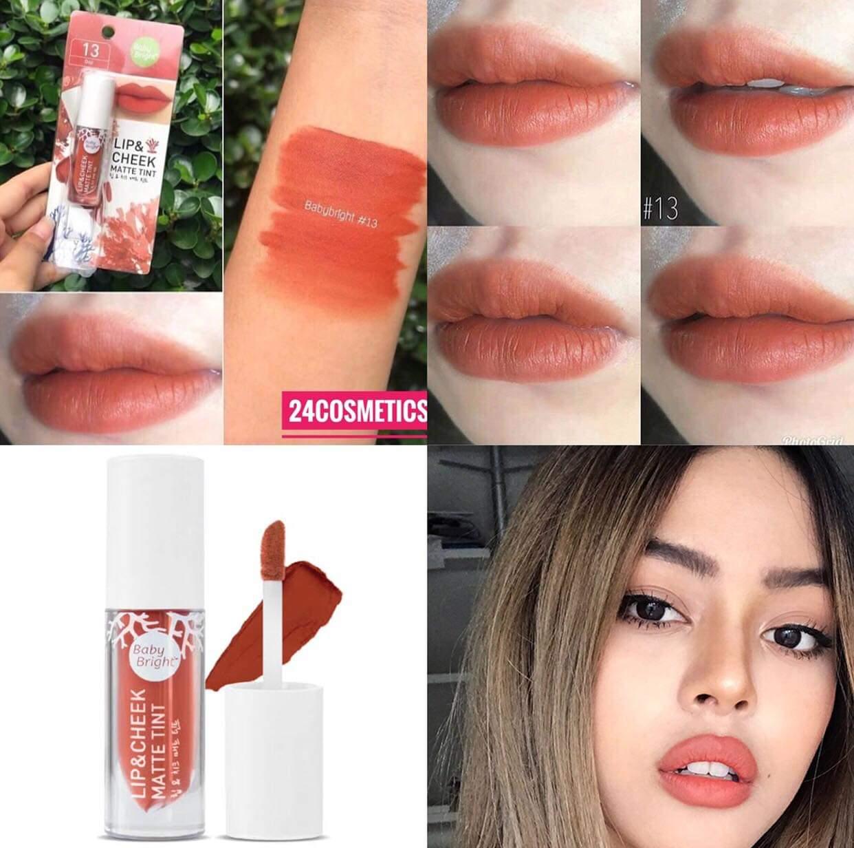 Baby Bright Lip & Cheek Matte Tint ปากไม่แห้ง ไม่ลอก ติดทนทั้งวัน ( พร้อมส่ง 1,2,4,5,10,11.13,14,15,17) ของแท้ 100 % Baby Bright Lip & Cheek Matte Tint ปากไม่แห้ง ไม่ลอก ติดทนทั้งวัน ( พร้อมส่ง 1,2,4,5,10,11.13,14,15,17) ของแท้ 100 %
