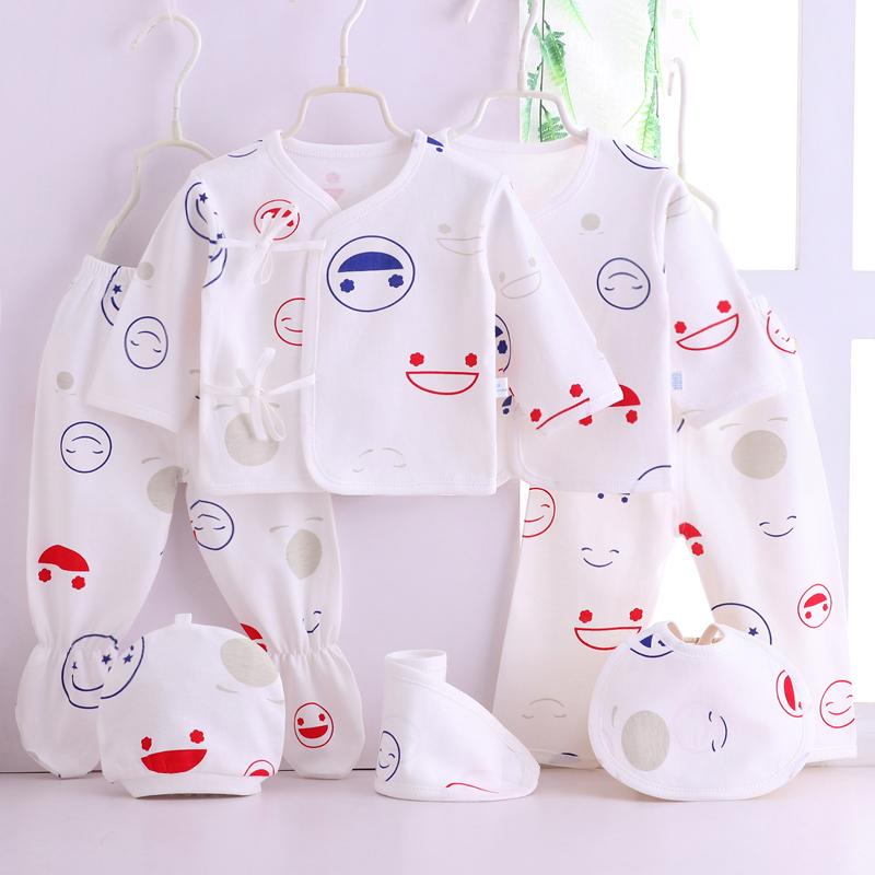 Set 7 ชิ้น สำหรับเด็กแรกเกิด 0-3 เดือน (น้ำหนัก 3-5 kg.) ผ้าคอตตอน สินค้าพร้อมส่งทันที AS048