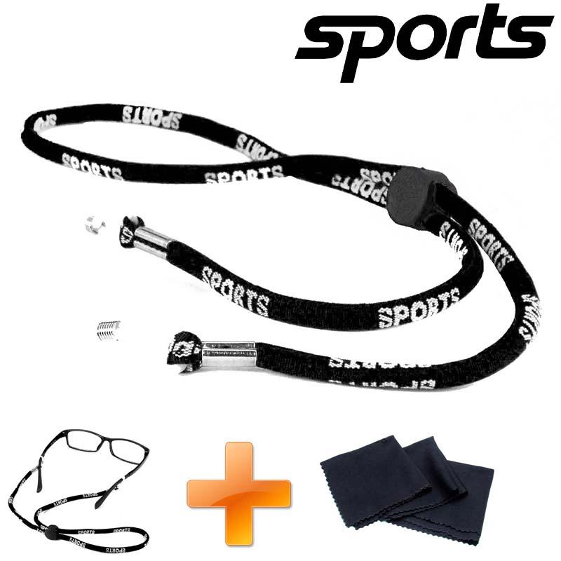 SPORTS สายแว่น สายคล้องแว่นตา เชือกรัดแว่นตา สามารถปรับสายได้ ไส่สบาย ไส่เล่นกีฬา + ผ้าเช็ดเลนส์ SPORTS สายแว่น สายคล้องแว่นตา เชือกรัดแว่นตา สามารถปรับสายได้ ไส่สบาย ไส่เล่นกีฬา + ผ้าเช็ดเลนส์