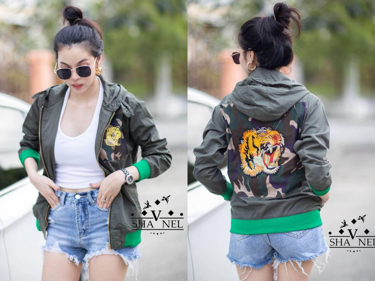 Vshanel เสื้อคลุมเบสบอลทรงสวยเเพทเทริ์นสวยเนื้อผ้าเกรด A Vshanel เสื้อคลุมเบสบอลทรงสวยเเพทเทริ์นสวยเนื้อผ้าเกรด A