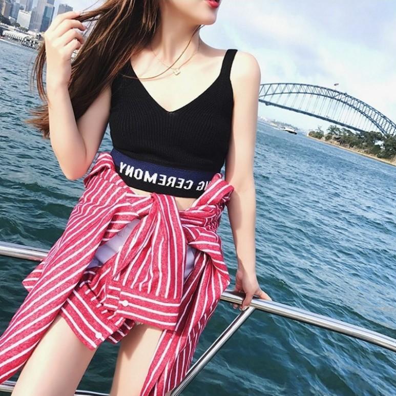 ถูกที่สุดในแอพ!เสื้อครอป เสื้อสายเดี่ยว เสื้อคล้องคอ เสื้อแฟชั่นเกาหลี เสื้อกล้ามแฟชั่น BX075# ถูกที่สุดในแอพ!เสื้อครอป เสื้อสายเดี่ยว เสื้อคล้องคอ เสื้อแฟชั่นเกาหลี เสื้อกล้ามแฟชั่น BX075#
