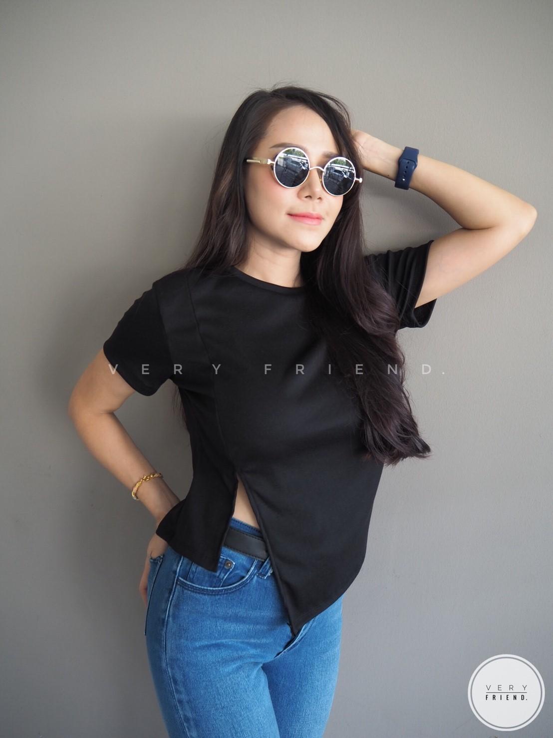 เสื้อยืดแฟชั่นผู้หญิง Very Friend. (FK-10) เสื้อยืด เสื้อยืดแฟชั่น ดูดีมีสไตล์ ราคา 150 บาท