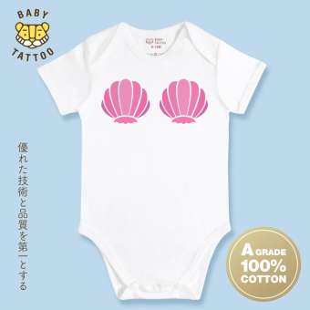 BABY TATTOO ชุดบอดี้สูท 0-12 เดือน เสื้อผ้าเด็กผู้ชาย เสื้อผ้าเด็กผู้หญิง เสื้อผ้าเด็ก นางเงือก เด็กผู้ชาย-ผู้หญิง คอตตอน 100%