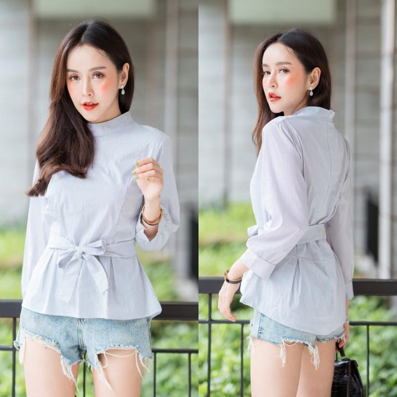 bynuchja shop เสื้อคอจีนเข้ารูปมีซิปหลัง bynuchja shop เสื้อคอจีนเข้ารูปมีซิปหลัง