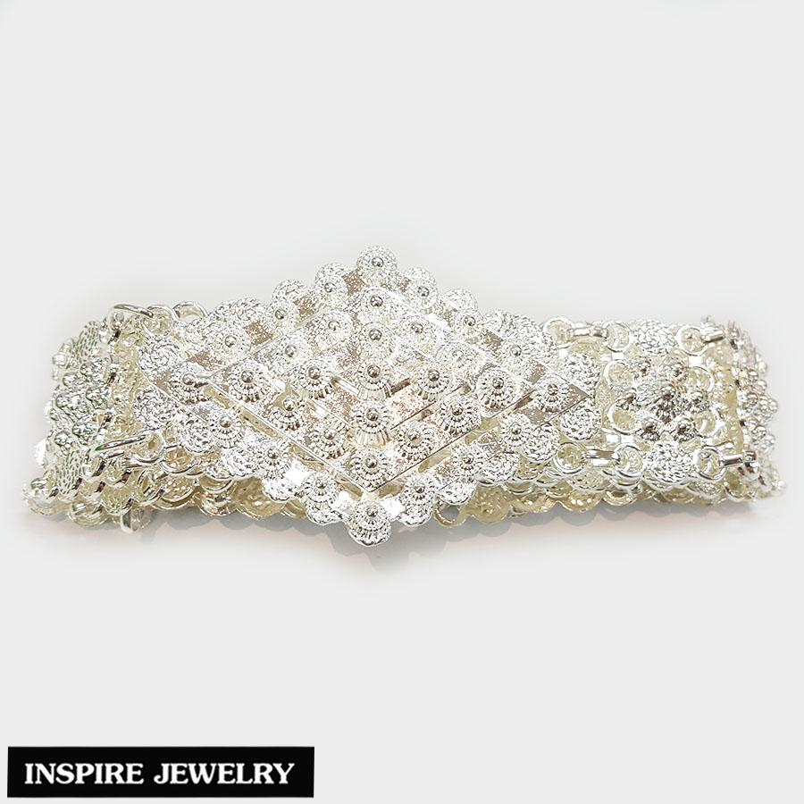 Inspire Jewelry ,เข็มขัดแบบโบราณ สีทอง และสีเทียมเงินรมดำ สวยงาม สำหรับชุดไทย