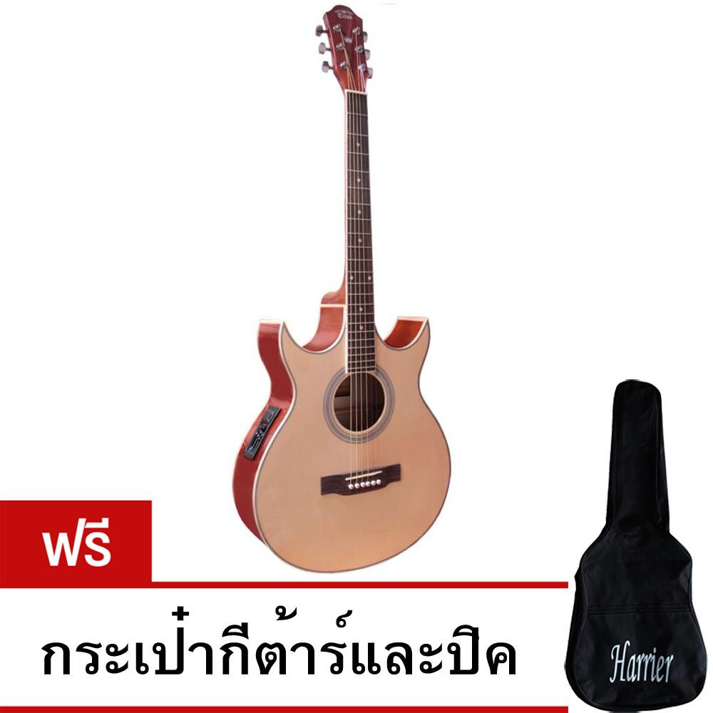 TITUS กีต้าร์โปร่ง ไฟฟ้า รุ่น T6 (แถมฟรี! กระเป๋ากีต้าร์017-8006-GT-Bag-41-BK+ปิค017-8040) TITUS กีต้าร์โปร่ง ไฟฟ้า รุ่น T6 (แถมฟรี! กระเป๋ากีต้าร์017-8006-GT-Bag-41-BK+ปิค017-8040)