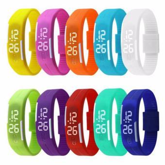 BEST Poca Watch นาฬิกาข้อมือ LED สายเรซิ่น กันน้ำได้ 1อ้น