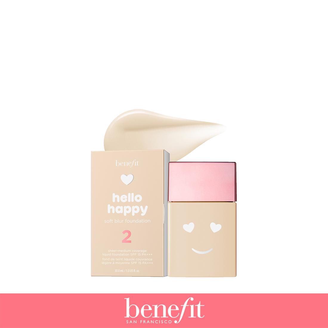 Benefit รองพื้น Hello Happy Soft Blur Foundation no.2