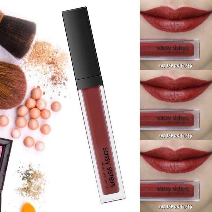 SASSY SISTERS MATTE LIQUID LIPSTICK #S09 Scarlet ลิปสติกเนื้อแมท ติดทนนาน มีสารช่วยบำรุงริมฝีปาก SASSY SISTERS MATTE LIQUID LIPSTICK #S09 Scarlet ลิปสติกเนื้อแมท ติดทนนาน มีสารช่วยบำรุงริมฝีปาก