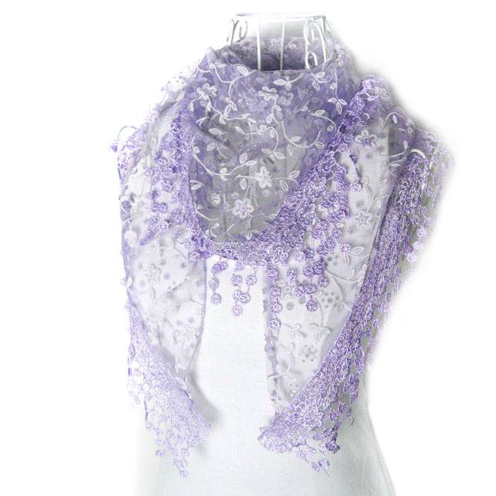 BPFAIR ลูกไม้ผ้าคลุมไหล่ (สีขาว) Free shipping