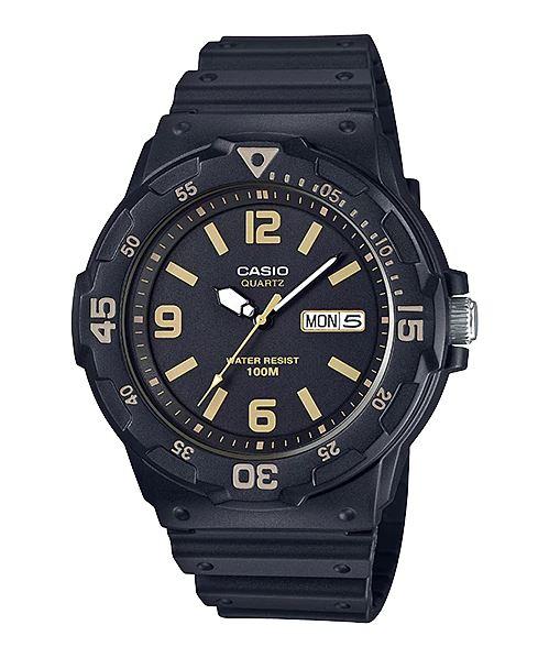 Casio Standard นาฬิกาข้อมือผู้ชาย สายเรซิ่น รุ่น MRW-200H-1BVDF - สีดำ