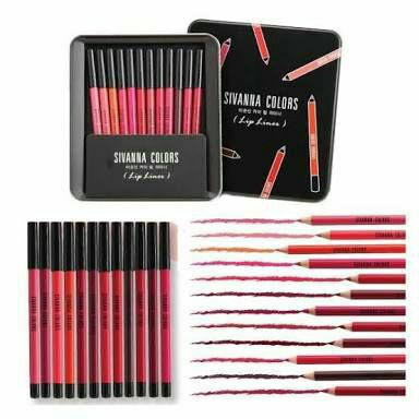 SIVANNA COLORS LIP LINER ของแท้ 100% ลิป ไลเนอร์ ดินสอเขียนขอบปากและลิปสติกในแท่งเดียวกัน พาเลท 12 แท่ง ครบสี 12 เฉดสี สวยชัดติดทน เนื้อแมท เนียนนุ่ม SIVANNA COLORS LIP LINER ของแท้ 100% ลิป ไลเนอร์ ดินสอเขียนขอบปากและลิปสติกในแท่งเดียวกัน พาเลท 12 แท่ง ครบสี 12 เฉดสี สวยชัดติดทน เนื้อแมท เนียนนุ่ม