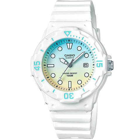 Casio นาฬิกาข้อมือผู้หญิง/เด็ก กันน้ำ 100m สายเรซิน รุ่น LRW-200H